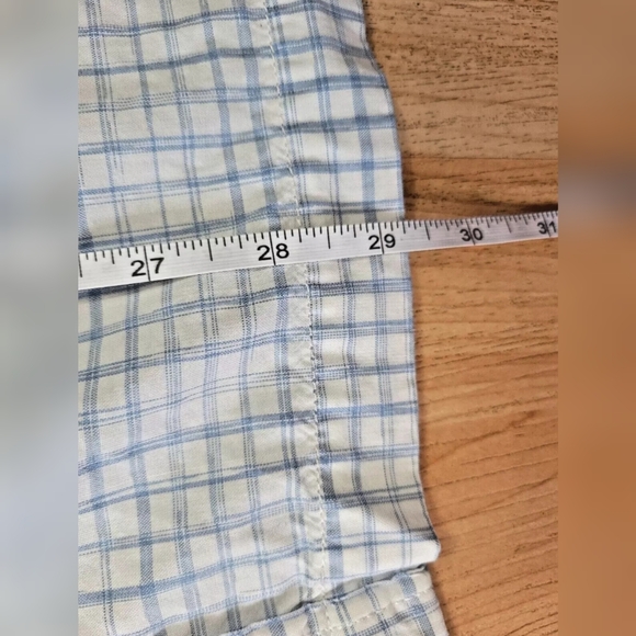 Calvin Klein Jeans windowpane plaid short sleeve button down shirt - Picture 7 of 9